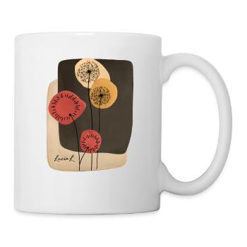 Abstract flowers - Mug - white - Right