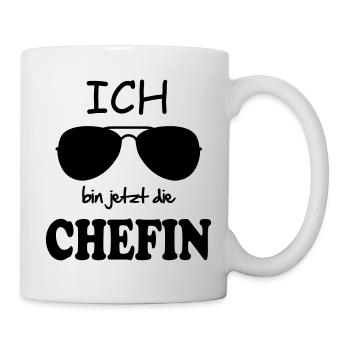 Child baby birthday gift sayings boss - Mug - white - Right