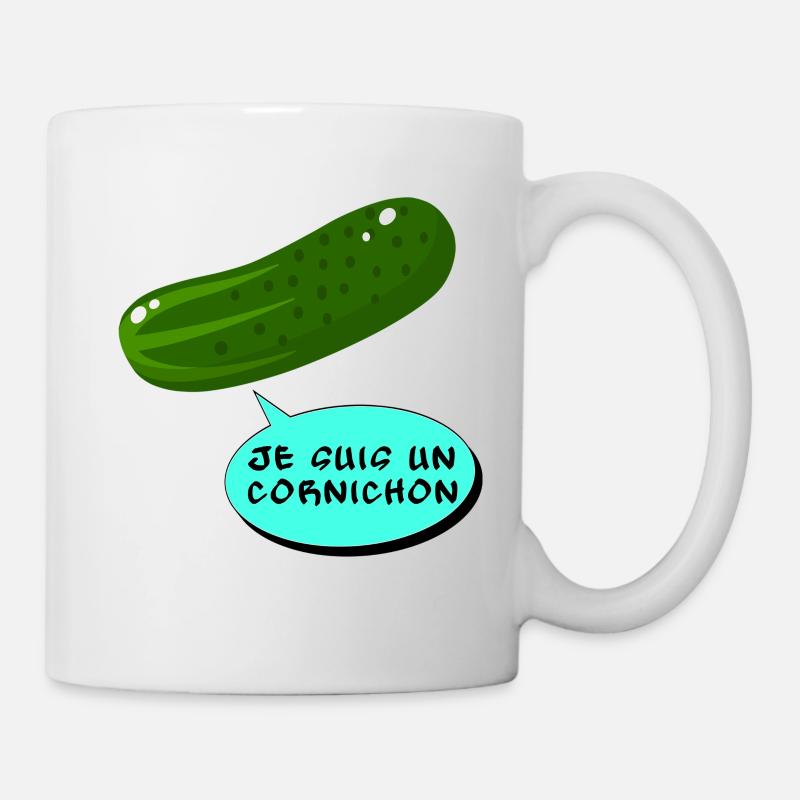 Ich bin eine Gurke - Tasse - Weiß