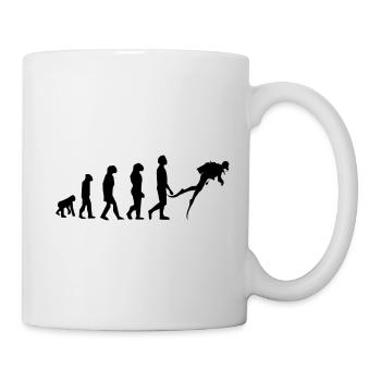 Evolutionstauchgang - Tasse - Weiß - Rechts