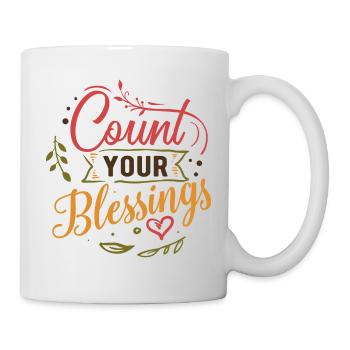 Comptez vos bénédictions. Comptez vos bénédictions - Mug blanc - blanc - Droite