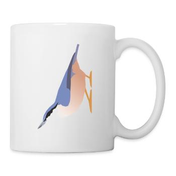 Nuthatch (sitta europaea) - Mug - white - Right