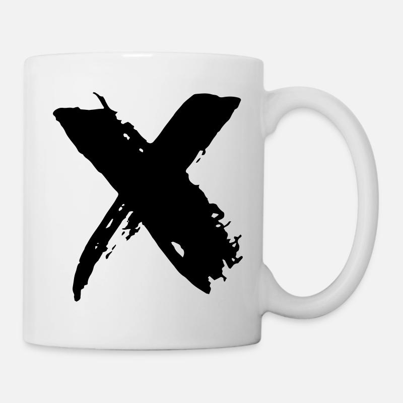 Symbole X - Mug blanc - blanc