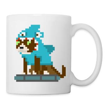 Cat-Shark Meme Rumba 8Bits - Mug - white - Right