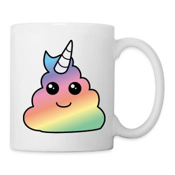 Einhorn Poop - Tasse - Weiß - Rechts