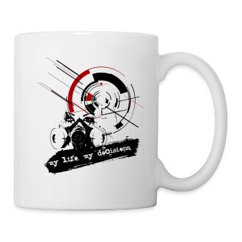 Trash Polka - mein Leben, meine Entscheidungen - Tasse - Weiß - Rechts