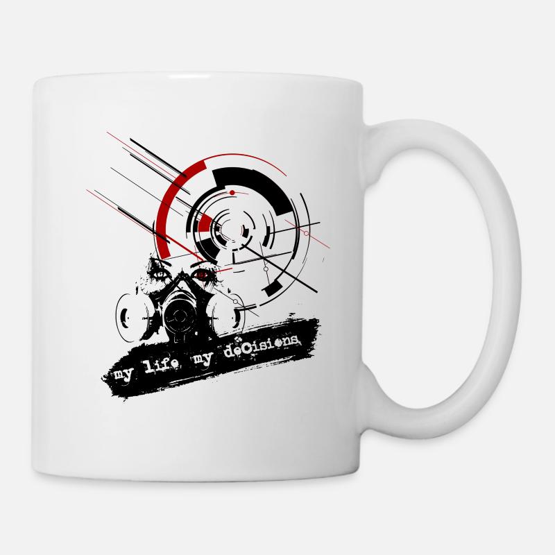 Trash Polka - my life, my decisions - Mug blanc - blanc