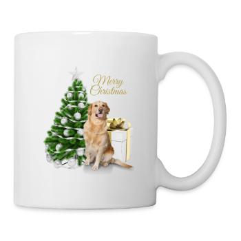 Labrador Merry Christmas Joyeux Noël - Mug blanc - blanc - Droite