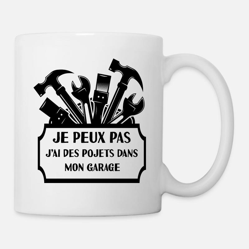 Je peux pas outils bricoleur - Mug blanc - blanc