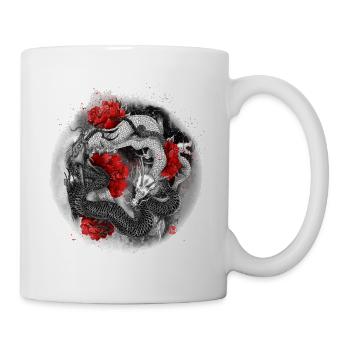 The dragon, Ryu, is a mythical aquatic animal - Mug - white - Right