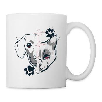 Dog and cat gift idea - Mug - white - Right