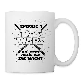 Episode 1 Das Wars - Baby Schwangerschaft Geschenk - Tasse - Weiß - Rechts