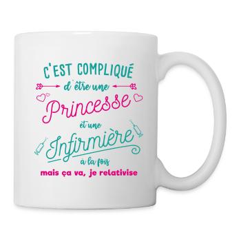 infirmière humoristique - Mug blanc - blanc - Droite