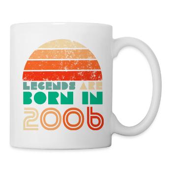 Legends are born in 2006 gift idea - Mug - white - Right