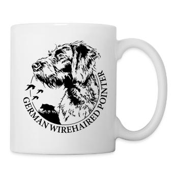 GERMAN WIREHAIRED POINTER Wilsigns Jagdhunde Hund - Tasse - Weiß - Rechts