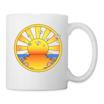 LSD California Orange Sonnenschein - Tasse - Weiß - Rechts