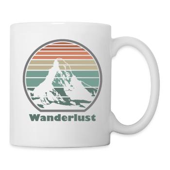 Berg Wandern - Tasse - Weiß - Rechts