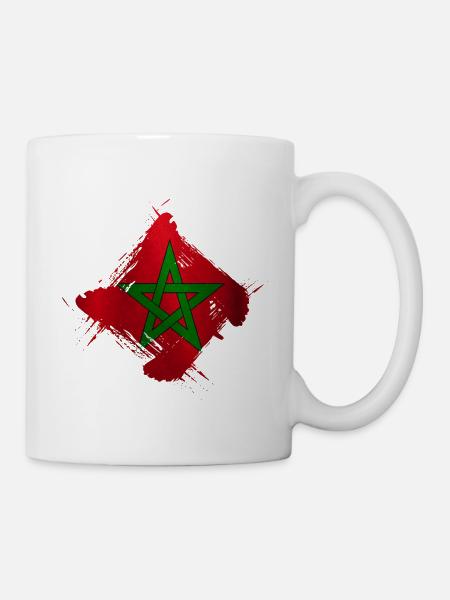 Drapeau du Maroc - Mug blanc - blanc