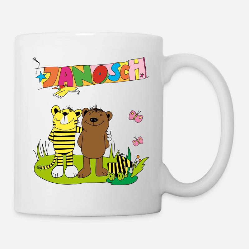 Janosch Tiger und Bär Freundschaft - Tasse - Weiß
