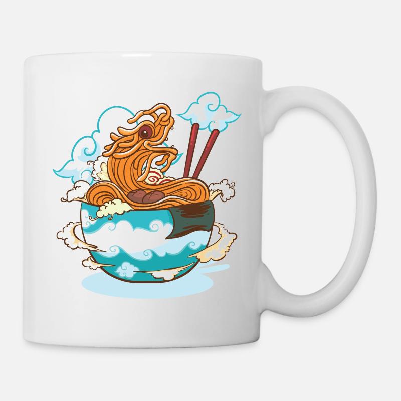 Drachen Ramen - Tasse - Weiß