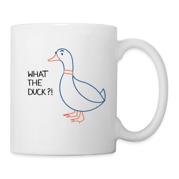 Qu'est-ce que le canard?! - Mug blanc - blanc - Droite