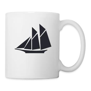 Sailing ship sailboat - Mug - white - Right