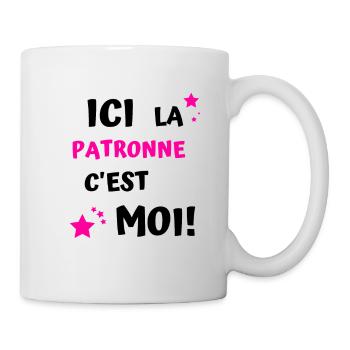 ici la patronne c'est moi - Mug blanc - blanc - Droite