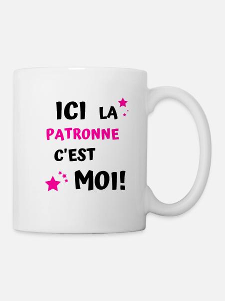 ici la patronne c'est moi - Mug blanc - blanc