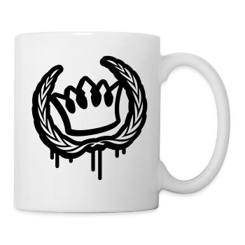krone kranz - Tasse - Weiß - Rechts