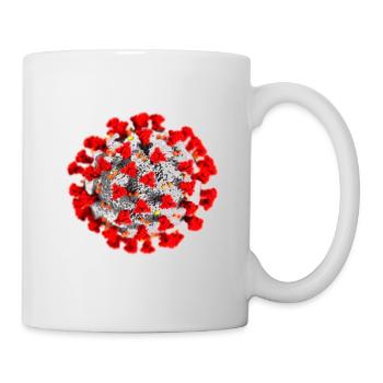 Vintage virus symbol - Mug - white - Right