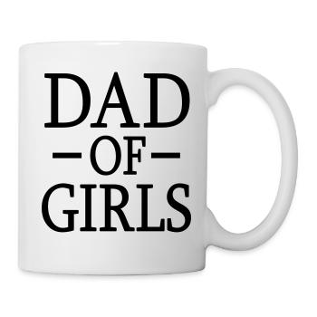 Father daughter dad of girls best dad daughters - Mug - white - Right