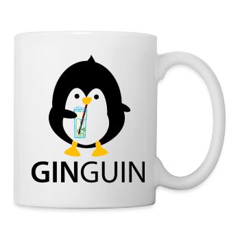 Penguin with gin - Mug - white - Right