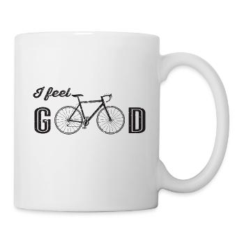 Je me sens bien Fahrrad Design Kreativ Positiv Retro - Mug blanc - blanc - Droite