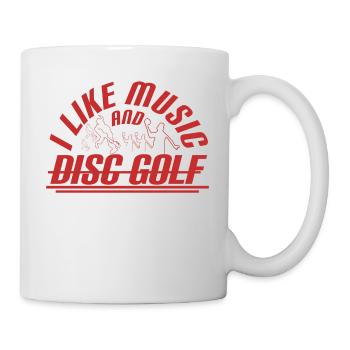Music and Disc Golf, always goes together! - Mug - white - Right