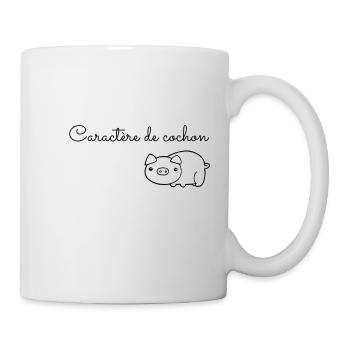 Caractère de cochon ! 🐷🐖 - Mug blanc - blanc - Droite