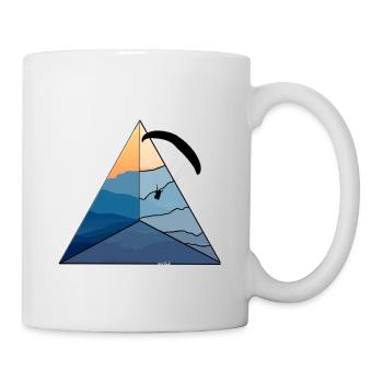 Parapente parapente montagnes vintage dune - Mug blanc - blanc - Droite