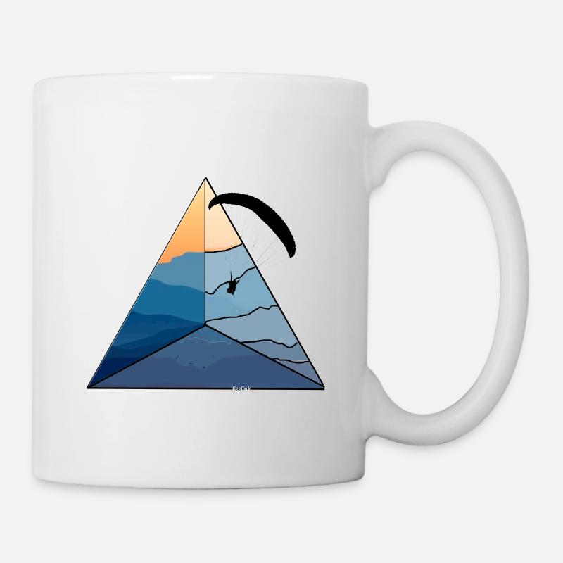 Gleitschirm Paragliding Berge Vintage düne - Tasse - Weiß