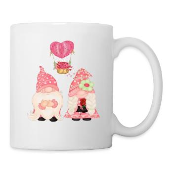 Valentinstag gnome - Tasse - Weiß - Rechts