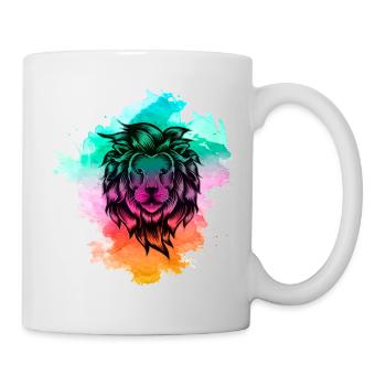Lion Lion King Jungle Africa Safari Animal - Mug - white - Right