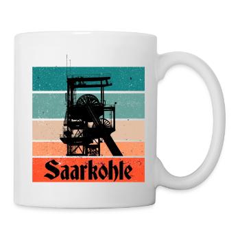 Saarkohle Zeche Saarland Kumpel - Tasse - Weiß - Rechts