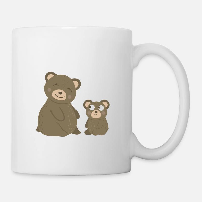 Oursons Maman & Moi Maman aime Bébé - Mug blanc - blanc