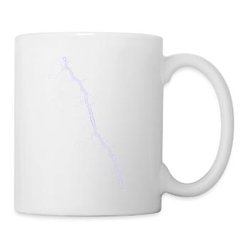 Blitz blau - Tasse - Weiß - Rechts