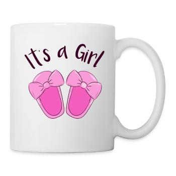 Es ist ein Mädchen! - Tasse - Weiß - Rechts