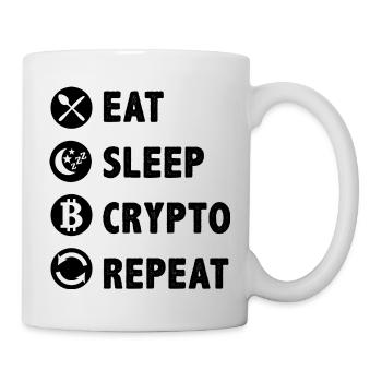 Crypto saying crypto currency investment crypto - Mug - white - Right