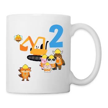 2 ans d’anniversaire bagger bagger cadeau - Mug blanc - blanc - Droite