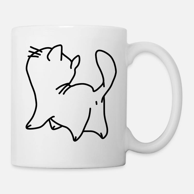 Katze Kätzchen Klein - Tasse - Weiß