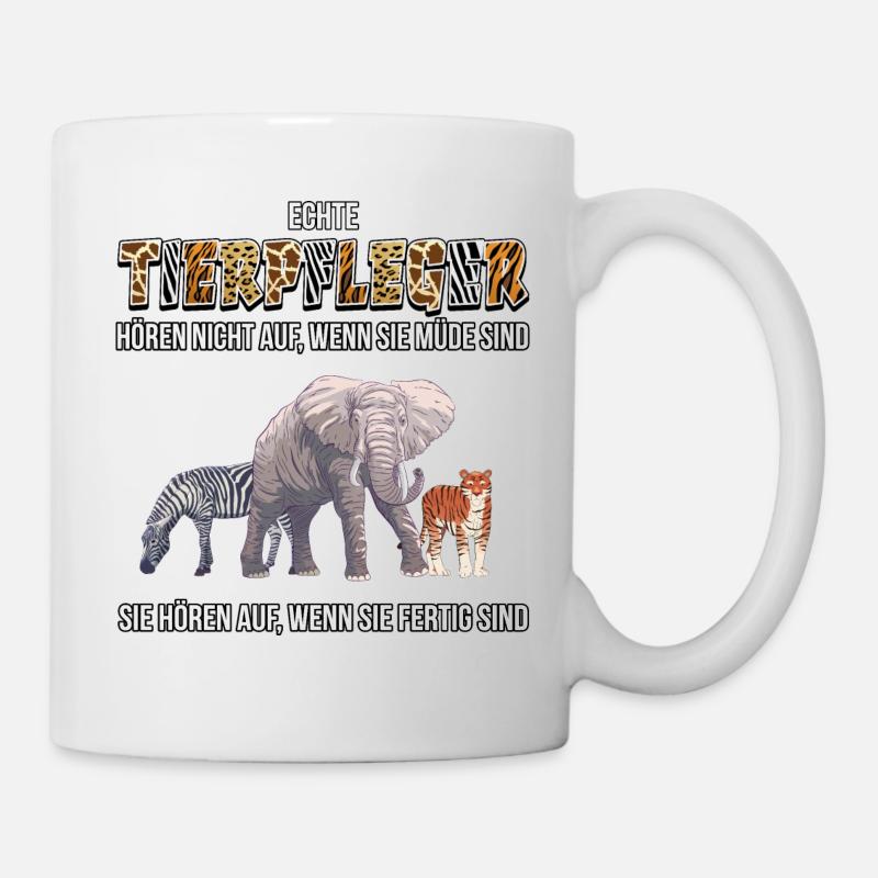 Tierpfleger Tierpflegerin Tierpflege Zoo Geschenk - Tasse - Weiß