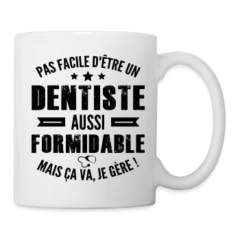 dentiste formidable / humour dentiste - Mug blanc - blanc - Droite