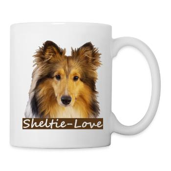 Sheltie-Love - Tasse - Weiß - Rechts