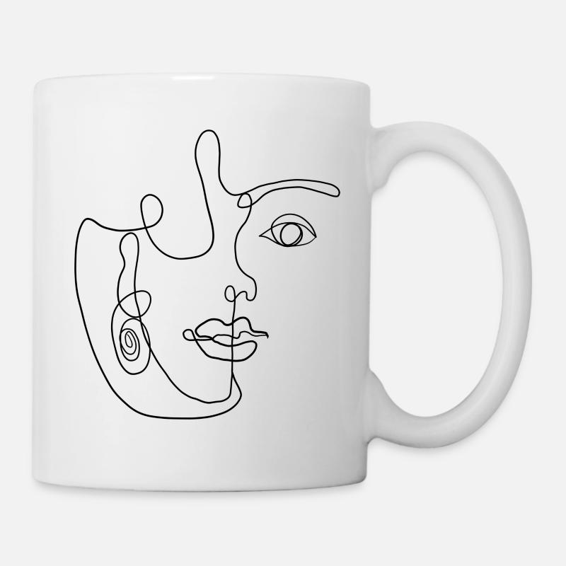 One Line Art - Mug - white